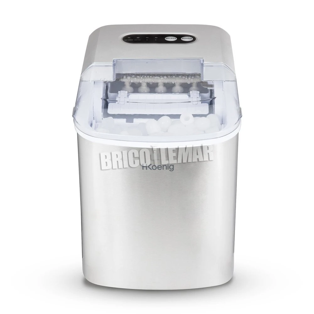 Máquina Para Hacer Hielo 120W Capacidad 12kg 2 Tamaños De Cubitos H.Koenig KB14 5 Máquina Para Hacer Hielo 120W Capacidad 12kg 2 Tamaños De Cubitos H.Koenig KB14 - Imagen 3
