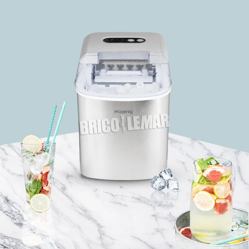 Máquina Para Hacer Hielo 120W Capacidad 12kg 2 Tamaños De Cubitos H.Koenig KB14 8 Máquina Para Hacer Hielo 120W Capacidad 12kg 2 Tamaños De Cubitos H.Koenig KB14 - Imagen 6