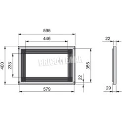 Marco Microondas Módulo 600mm Plástico Níquel Satinado Emuca -Brico Lemar Comercio marco microondas modulo 600mm plastico niquel satinado emuca 2