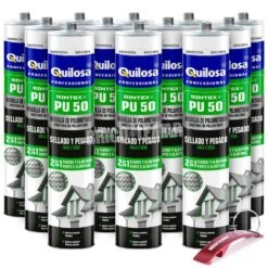 Masilla Poliuretano SINTEX PU-50 Sellado Y Pegado 300ml Marrón Caja 12 Unidades Quilosa