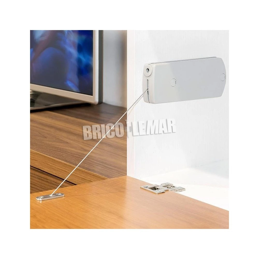 Mecanismo Para Puertas Abatibles Microwinch 10 Kg Acero Y Plástico Gris Emuca 5 Mecanismo Para Puertas Abatibles Microwinch 10 Kg Acero Y Plástico Gris Emuca - Imagen 3