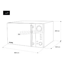 Microondas Con Grill 1000W 25L 10 Configuraciones H.Koenig VIO9 -Brico Lemar Comercio microondas con grill 1000w 25l 10 configuraciones hkoenig vio9 4