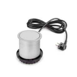 Multiconector Vertikal Push Aluminio D.100mm 3 Schuko 1 USB-A 1 USB-C - Emuca -Brico Lemar Comercio multiconector vertikal push aluminio d100mm 3 schuko 1 usb a 1 usb c emuca 4