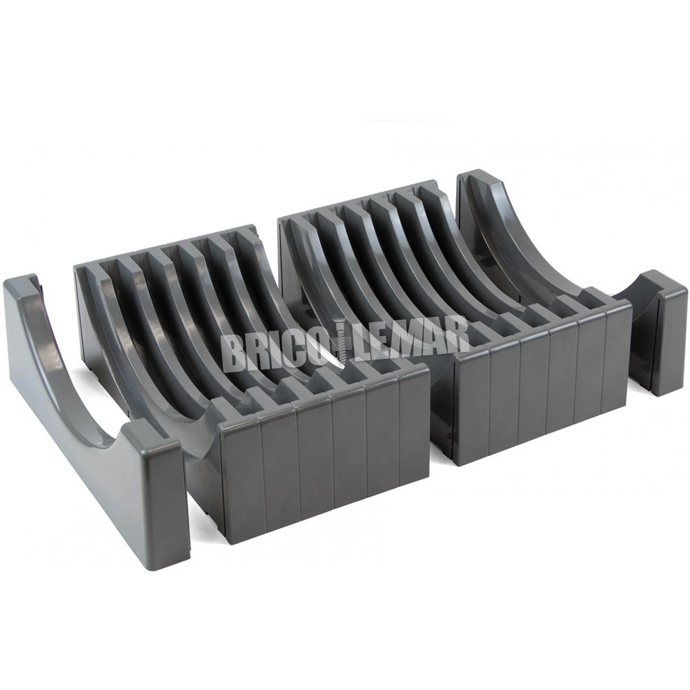 Organizador De 13 Platos Para Muebles Plástico Gris Antracita Emuca 4 Organizador De 13 Platos Para Muebles Plástico Gris Antracita Emuca - Imagen 2