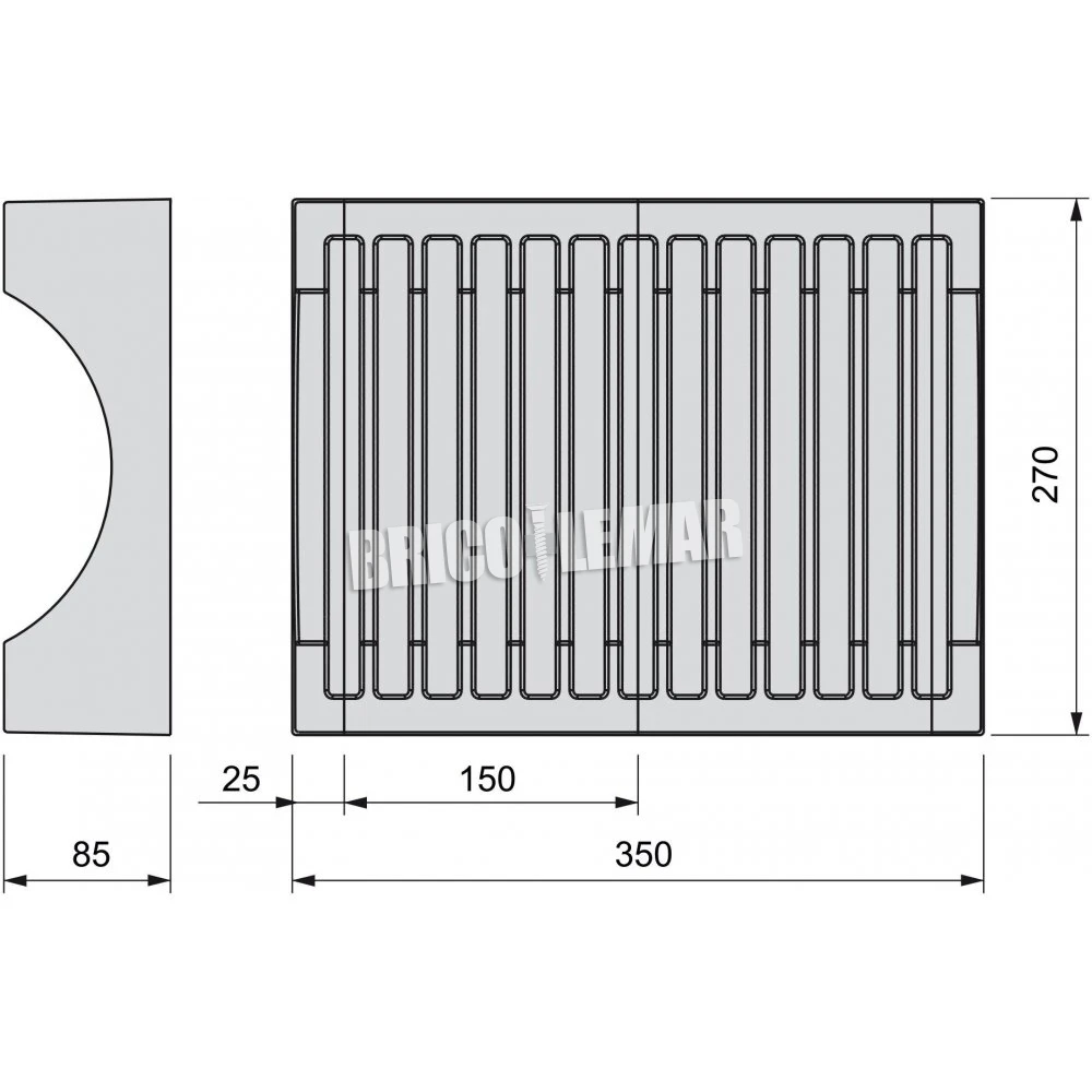 Organizador De 13 Platos Para Muebles Plástico Gris Antracita Emuca 6 Organizador De 13 Platos Para Muebles Plástico Gris Antracita Emuca - Imagen 4