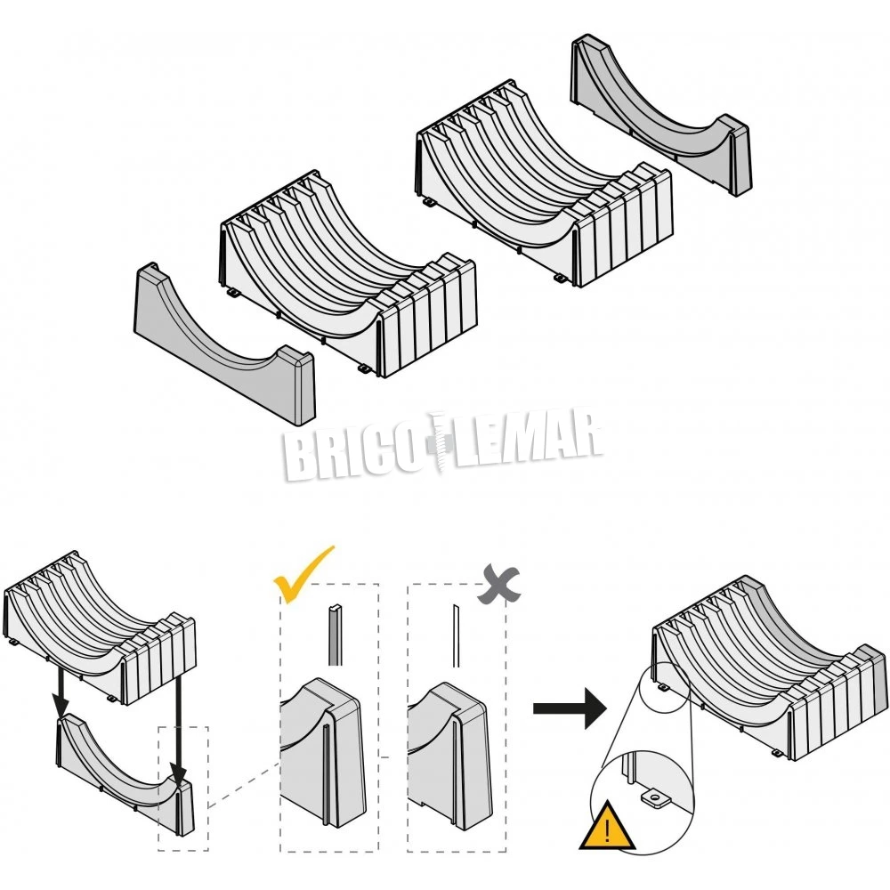 Organizador De 13 Platos Para Muebles Plástico Gris Antracita Emuca 7 Organizador De 13 Platos Para Muebles Plástico Gris Antracita Emuca - Imagen 5