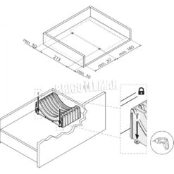 Organizador De 13 Platos Para Muebles Plástico Gris Antracita Emuca 15 Organizador De 13 Platos Para Muebles Plástico Gris Antracita Emuca -Brico Lemar Comercio organizador de 13 platos para muebles plastico gris antracita emuca 5