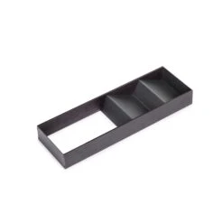 Organizador Inclinado Orderbox Para Cajón, 150x470mm, Acero Y Madera, Gris Antracita - Emuca