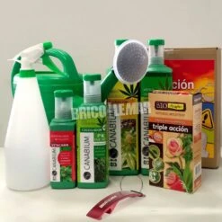 Pack 4 Productos Canabium Para Cultivo De Cannabis + Insecticida 100ml + Pulverizador 1L + Regadera 5L + Set Protección