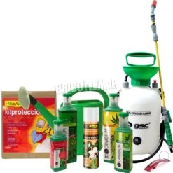 Pack 4 Productos Canabium Para Cultivo De Cannabis + Insecticida Spray 500ml + Pulverizador 5L + Regadera 5L + Kit Protección