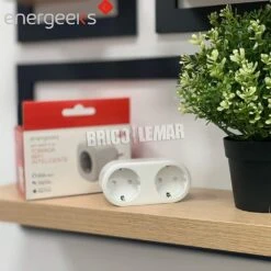 Pack De 2 Enchufes Dobles Inteligentes WiFi Con Medidor Consumo 110-240v 16A Energeeks -Brico Lemar Comercio pack de 2 enchufes dobles inteligentes wifi con medidor consumo 110 240v 16a energeeks 2