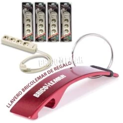 Pack De 4 Bases Múltiples De 4 Tomas Con Interruptor TT Lateral 16A 250V Cable 1,5m Famatel -Brico Lemar Comercio pack de 4 bases multiples de 4 tomas con interruptor tt lateral 16a 250v cable 15m famatel 2