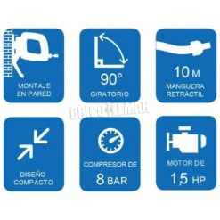 Pack De Compresor De Pistón Abac XPN O15 1,5HP + Kit Premiun Herramientas Neumáticas 15 Pack De Compresor De Pistón Abac XPN O15 1,5HP + Kit Premiun Herramientas Neumáticas -Brico Lemar Comercio pack de compresor de piston abac xpn o15 15hp kit premiun herramientas neumaticas 6