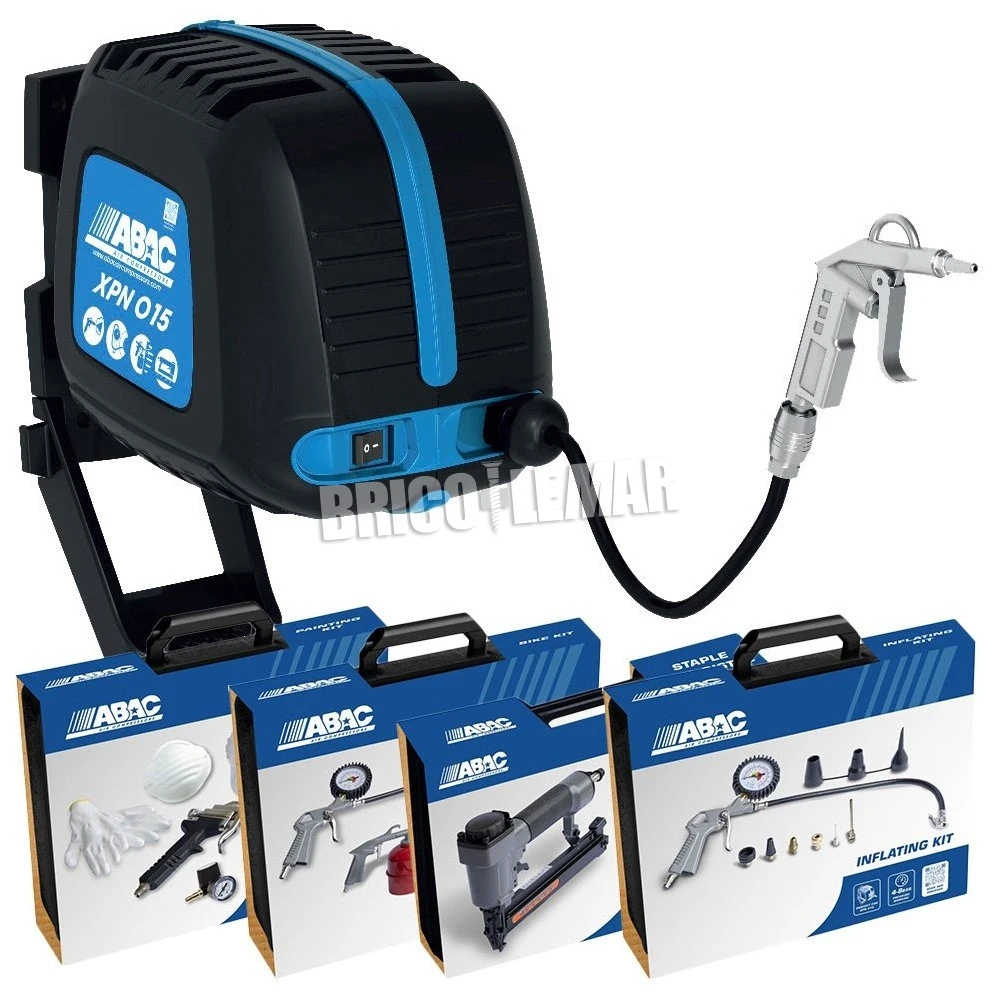 Pack De Compresor De Pistón Abac XPN O15 1,5HP + Kit Premiun Herramientas Neumáticas 3 Pack De Compresor De Pistón Abac XPN O15 1,5HP + Kit Premiun Herramientas Neumáticas