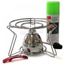 Pack Quemador A Gas Graduable Gourmet + Soporte + Gas Butano Azul 200ml Ibili