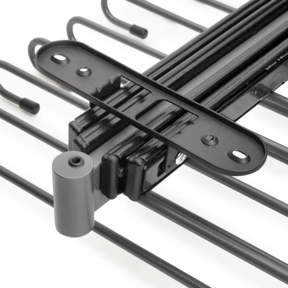 Pantalonero Extraíble, 11 Varillas, Guías De Extracción Total, Acero, Titanio - Emuca 7 Pantalonero Extraíble, 11 Varillas, Guías De Extracción Total, Acero, Titanio - Emuca - Imagen 5