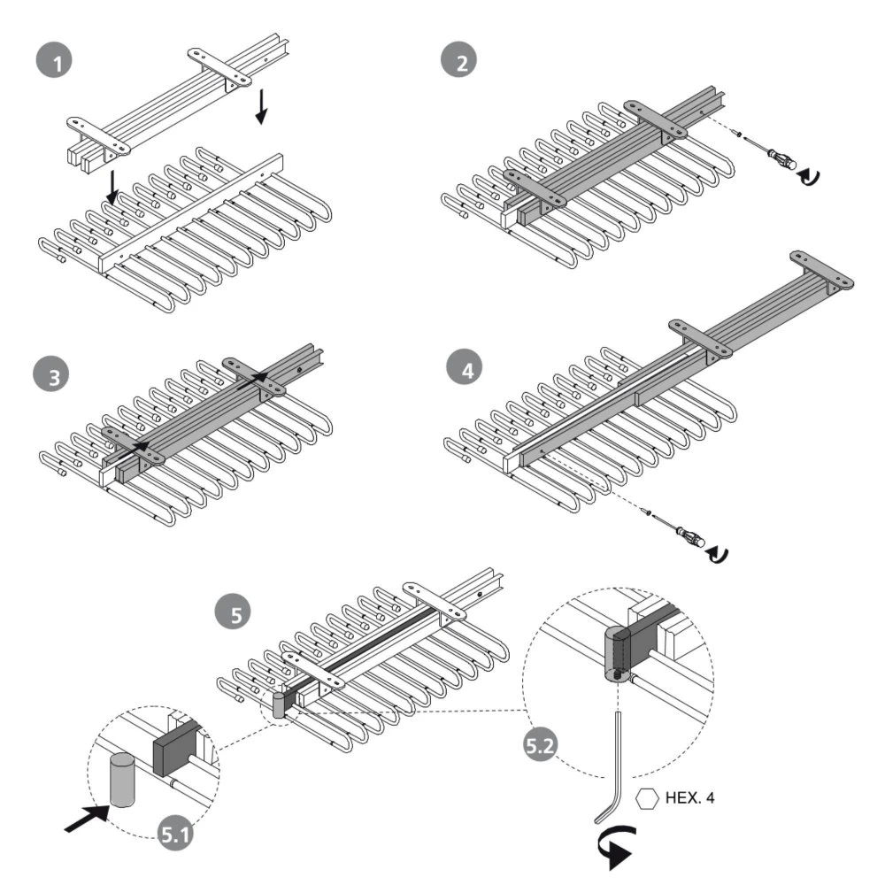 Pantalonero Extraíble, 11 Varillas, Guías De Extracción Total, Acero, Titanio - Emuca 12 Pantalonero Extraíble, 11 Varillas, Guías De Extracción Total, Acero, Titanio - Emuca - Imagen 10