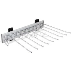 Pantalonero Self De Montaje Lateral Para Armario Izquierda Acero Y Plástico Cromado Emuca