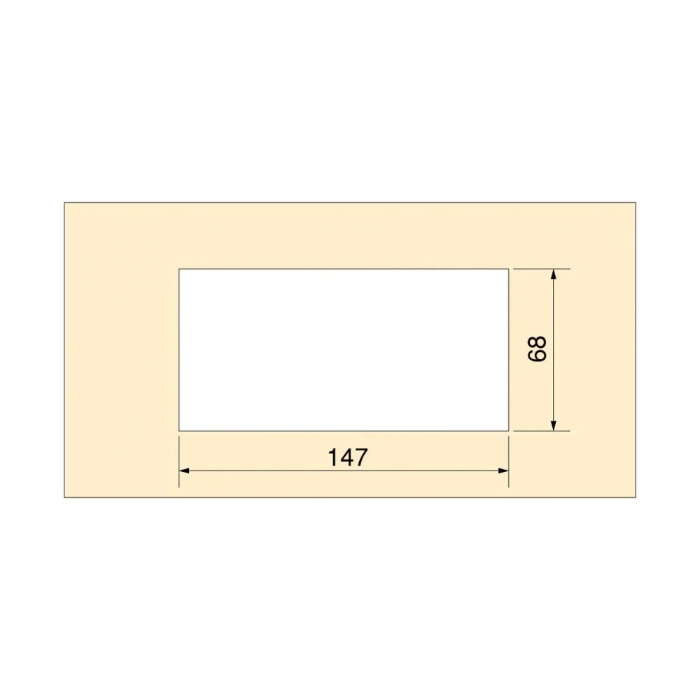 Pasacables Para Mesa Quadrum, Rectangular, 159x80mm, Para Encastrar, Aluminio, Pintado Blanco - Emuca 7 Pasacables Para Mesa Quadrum, Rectangular, 159x80mm, Para Encastrar, Aluminio, Pintado Blanco - Emuca - Imagen 5