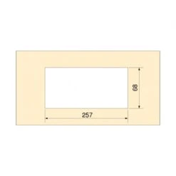 Pasacables Para Mesa Quadrum, Rectangular, 269x80mm, Para Encastrar, Aluminio, Pintado Blanco - Emuca -Brico Lemar Comercio pasacables para mesa quadrum rectangular 269x80mm para encastrar aluminio pintado blanco emuca 4