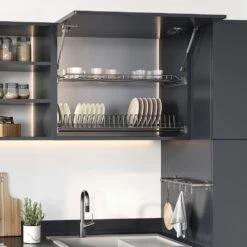 Pistón Para Puertas Elevables Thin, Diámetro 12mm, Con Enganches, 8kg, Acero Y Plástico, Pintado Níquel Mate - Emuca -Brico Lemar Comercio piston para puertas elevables thin diametro 12mm con enganches 8kg acero y plastico pintado niquel mate emuca 2