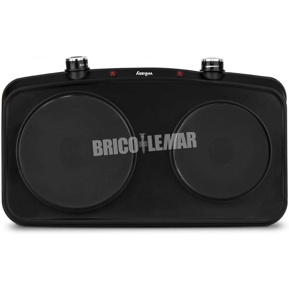 Placa De Cocción Eléctrica Doble 2250W ø15cm Y ø18cm Wëasy PLW225 5 Placa De Cocción Eléctrica Doble 2250W ø15cm Y ø18cm Wëasy PLW225 - Imagen 3