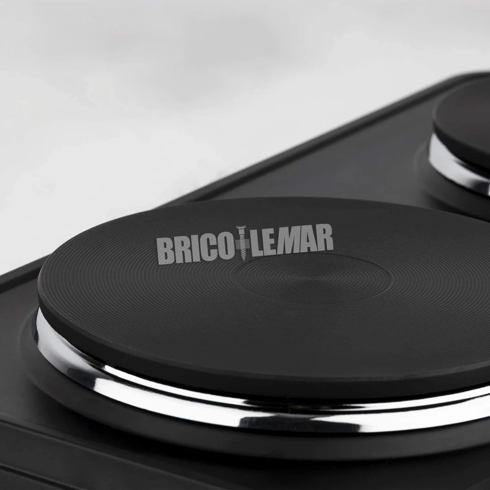 Placa De Cocción Eléctrica Doble 2250W ø15cm Y ø18cm Wëasy PLW225 7 Placa De Cocción Eléctrica Doble 2250W ø15cm Y ø18cm Wëasy PLW225 - Imagen 5