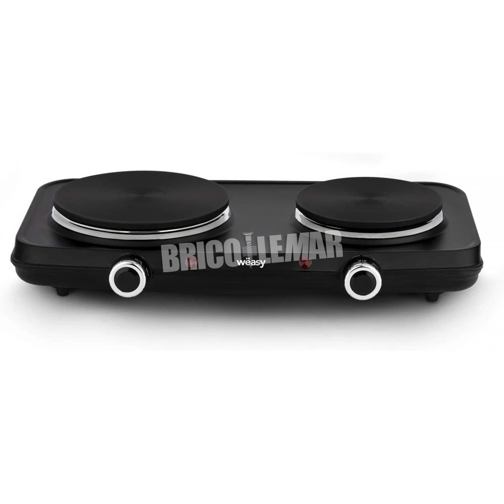 Placa De Cocción Eléctrica Doble 2250W ø15cm Y ø18cm Wëasy PLW225 3 Placa De Cocción Eléctrica Doble 2250W ø15cm Y ø18cm Wëasy PLW225