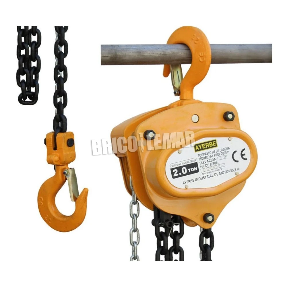Polipasto Manual De Cadena 2ton. Prof. 6m. Ayerbe 4 Polipasto Manual De Cadena 2ton. Prof. 6m. Ayerbe - Imagen 2
