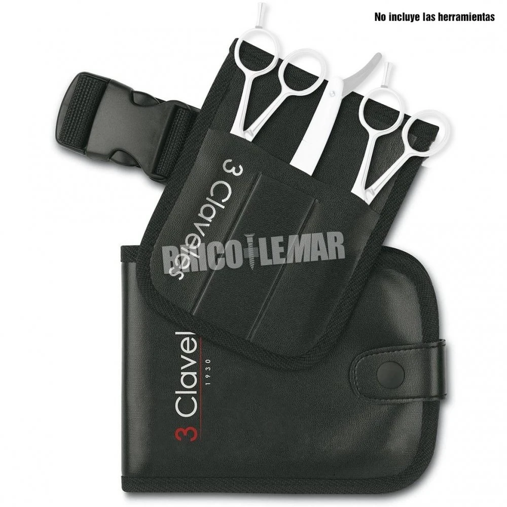 Porta Tijeras Peluquero Con Cinturón 3 Claveles 4 Porta Tijeras Peluquero Con Cinturón 3 Claveles - Imagen 2