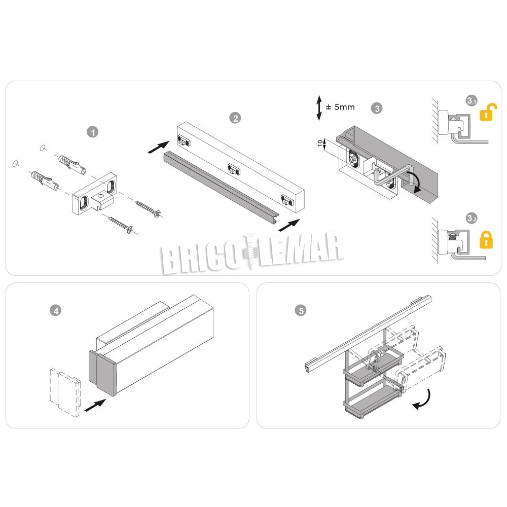 Portarrollos De Cocina Titane Para Colgar Acero Gris Antracita Emuca 4 Portarrollos De Cocina Titane Para Colgar Acero Gris Antracita Emuca - Imagen 2
