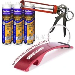 Power Fix Instant Strong Blanco 290ml 6 Cartuchos + Pistola Cartuchos Difícil Extrusión Quilosa -Brico Lemar Comercio power fix instant strong blanco 290ml 6 cartuchos pistola cartuchos dificil extrusion quilosa 1