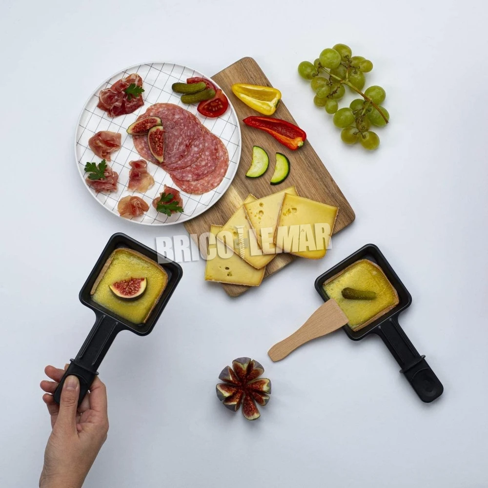 Raclette 2 Personas 2 En 1 Grill Roja Antiadherente 400W Wëasy TAK12 9 Raclette 2 Personas 2 En 1 Grill Roja Antiadherente 400W Wëasy TAK12 - Imagen 7