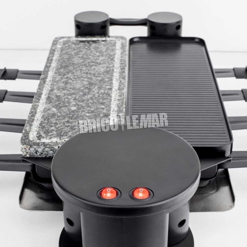 Raclette 8 Personas 3 En 1 Grill Plancha Con Piedra Natural 1200W H.Koenig RP360 6 Raclette 8 Personas 3 En 1 Grill Plancha Con Piedra Natural 1200W H.Koenig RP360 - Imagen 4