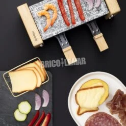 Raclette De Madera Con Plancha De Piedra Natural 350W 2 Personas H.Koenig WOD2 -Brico Lemar Comercio raclette de madera con plancha de piedra natural 350w 2 personas hkoenig wod2 5