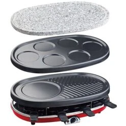 Raclette-Grill Para 8 Personas RP418 4 En 1 1500W H.Koenig