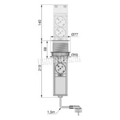 Regleta De 2 Enchufes Schuko Con 2 USB De Empotrar Retráctil Gris Metalizado Emuca -Brico Lemar Comercio regleta de 2 enchufes schuko con 2 usb de empotrar retractil gris metalizado emuca 9