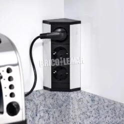 Regleta Multiconector V Dock Anodizado Mate Plástico Y Aluminio Emuca -Brico Lemar Comercio regleta multiconector v dock anodizado mate plastico y aluminio emuca 2