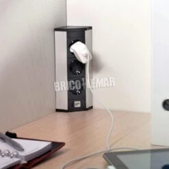 Regleta Multiconector V Dock Anodizado Mate Plástico Y Aluminio Emuca -Brico Lemar Comercio regleta multiconector v dock anodizado mate plastico y aluminio emuca 3