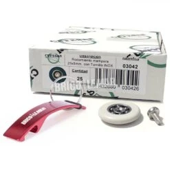 Rodamiento Mampara 25x5mm Con Tornillo Inox Caja 25 Unidades Cufesan 3042