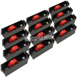 Rueda Con Rodamiento Europea Plástico Negro Caja 12 Unidades Cufesan 3056