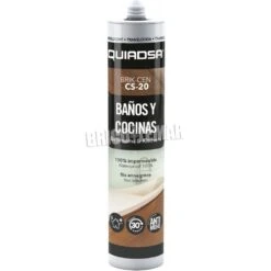 Sellador De Silicona Baños Y Cocinas BRIK-CEN CS-20 Translúcido 280ml Quiadsa