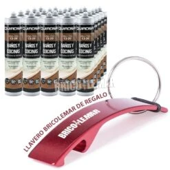 Sellador De Silicona Baños Y Cocinas BRIK-CEN CS-20 Translúcido Caja De 25 Cartuchos De 280ml Quiadsa -Brico Lemar Comercio sellador de silicona banos y cocinas brik cen cs 20 translucido caja de 25 cartuchos de 280ml quiadsa 2