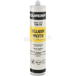 Sellador Elástico Para Madera BRIK-CEN CM-10 Blanco 300ml Quiadsa