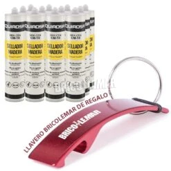 Sellador Elástico Para Madera BRIK-CEN CM-10 Blanco Caja De 12 Cartuchos De 300ml Quiadsa -Brico Lemar Comercio sellador elastico para madera brik cen cm 10 blanco caja de 12 cartuchos de 300ml quiadsa 2