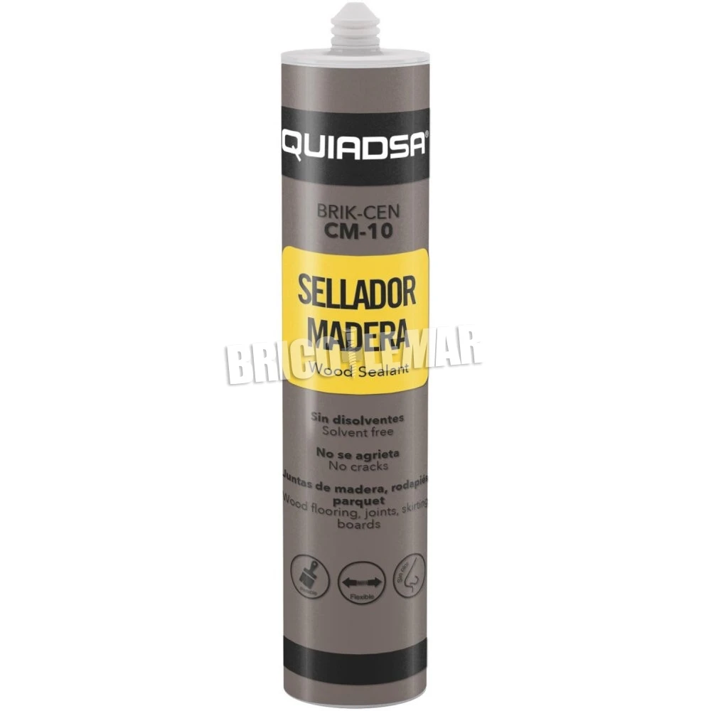 Sellador Elástico Para Madera BRIK-CEN CM-10 Gris Oscuro 300ml Quiadsa 3 Sellador Elástico Para Madera BRIK-CEN CM-10 Gris Oscuro 300ml Quiadsa