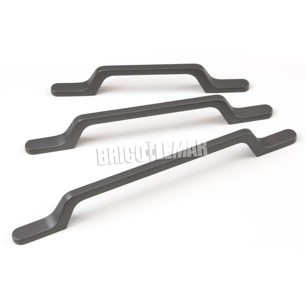Set De 25 Tiradores Para Muebles Osaka Intereje 128mm Aluminio Gris Oscuro Emuca 6 Set De 25 Tiradores Para Muebles Osaka Intereje 128mm Aluminio Gris Oscuro Emuca - Imagen 4