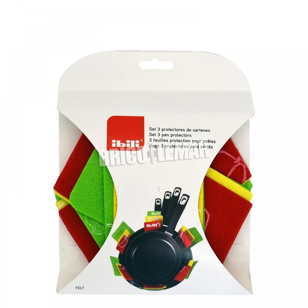 Set De 3 Protectores Para Sartenes Y Cacerolas Ibili 4 Set De 3 Protectores Para Sartenes Y Cacerolas Ibili - Imagen 2
