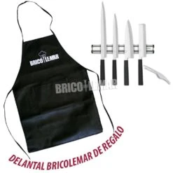 Set De 4 Cuchillos Serie Tokyo Con Barra Magnética Portacuchillos Y Pinzas Para Sushi 3 Claveles -Brico Lemar Comercio set de 4 cuchillos serie tokyo con barra magnetica portacuchillos y pinzas para sushi 3 claveles 6