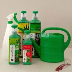 Set De 4 Productos Esenciales Canabium Para El Cultivo De Cannabis + Pulverizador 1L + Regadera 2L